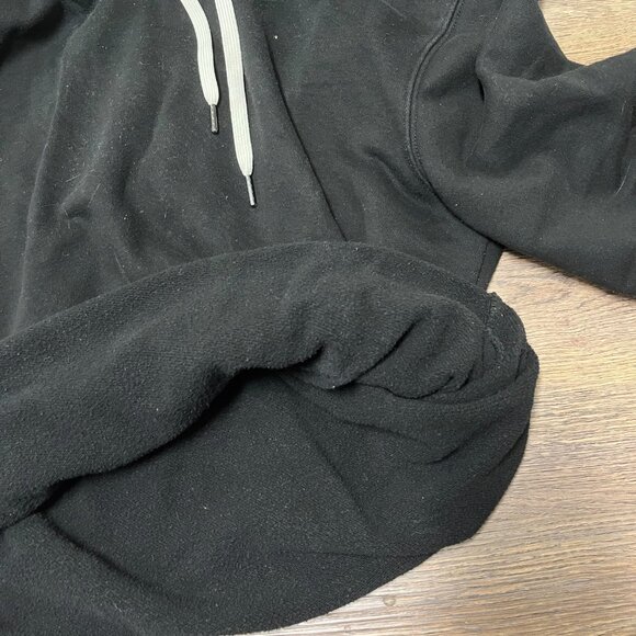 Good condition Men's Black True Classic Pullover Hoodie - French Terry Large - Picture 4 of 4